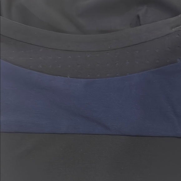 Athleta Black and Blue Racerback Sports Bra - Picture 4 of 7